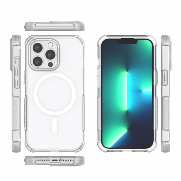 For iPhone 13 Pro Skin-friendly Magnetic PC + TPU Hybrid Shockproof Phone Case