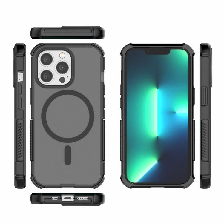 For iPhone 13 Pro Skin-friendly Magnetic PC + TPU Hybrid Shockproof Phone Case