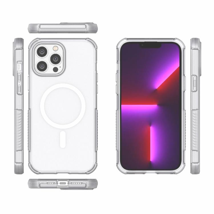 For iPhone 13 Pro Max Skin-friendly Magnetic PC + TPU Hybrid Shockproof Phone Case