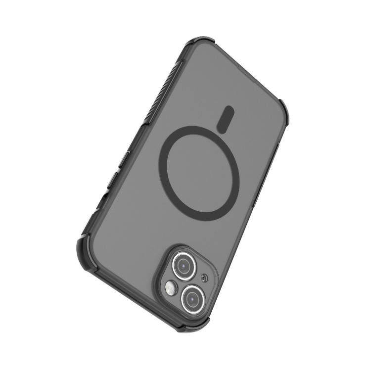 For iPhone 14 Plus / 15 Plus Skin-friendly Magnetic PC + TPU Hybrid Shockproof Phone Case