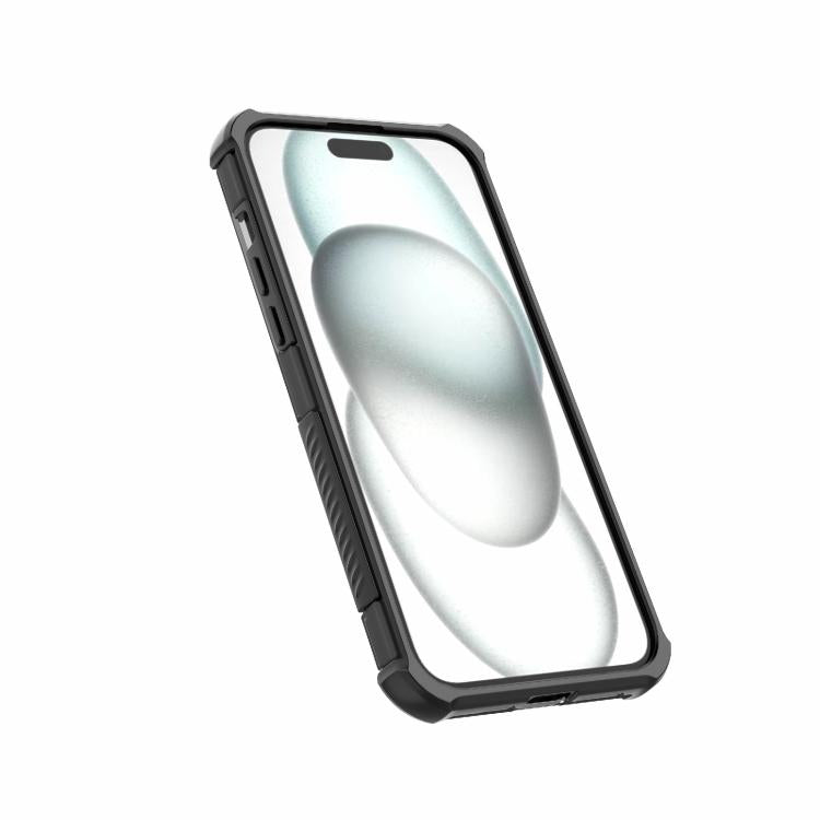 For iPhone 14 Plus / 15 Plus Skin-friendly Magnetic PC + TPU Hybrid Shockproof Phone Case