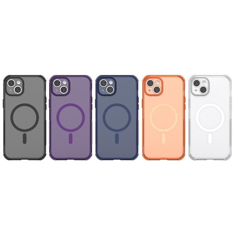 For iPhone 14 Plus / 15 Plus Skin-friendly Magnetic PC + TPU Hybrid Shockproof Phone Case