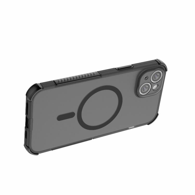 For iPhone 14 Plus / 15 Plus Skin-friendly Magnetic PC + TPU Hybrid Shockproof Phone Case