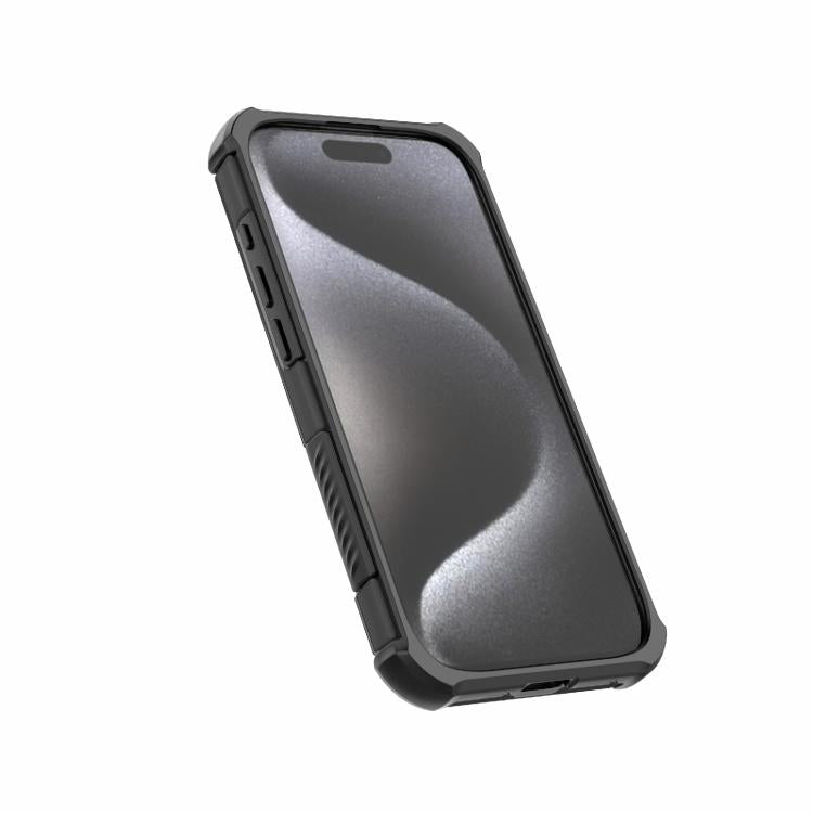 For iPhone 15 Pro Skin-friendly Magnetic PC + TPU Hybrid Shockproof Phone Case