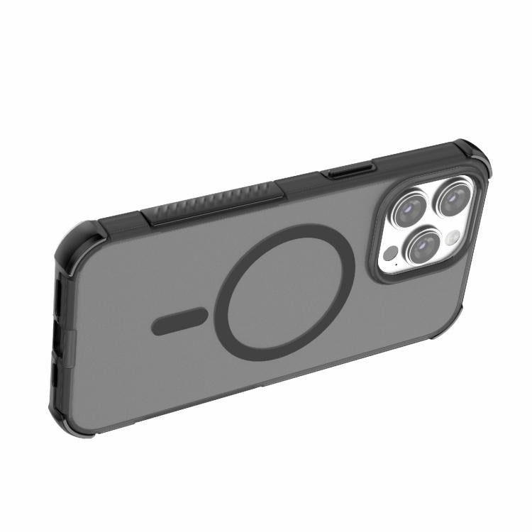 For iPhone 15 Pro Max Skin-friendly Magnetic PC + TPU Hybrid Shockproof Phone Case