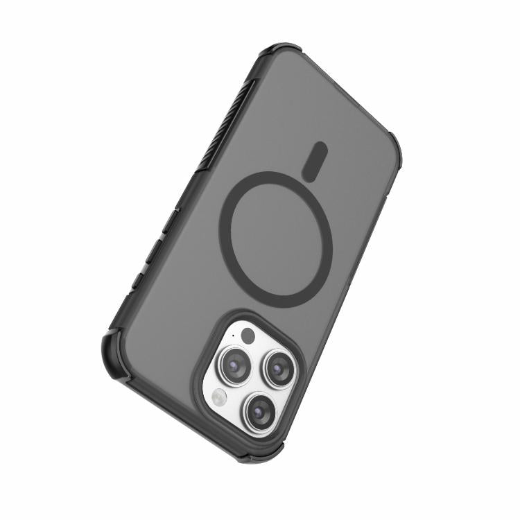 For iPhone 15 Pro Max Skin-friendly Magnetic PC + TPU Hybrid Shockproof Phone Case