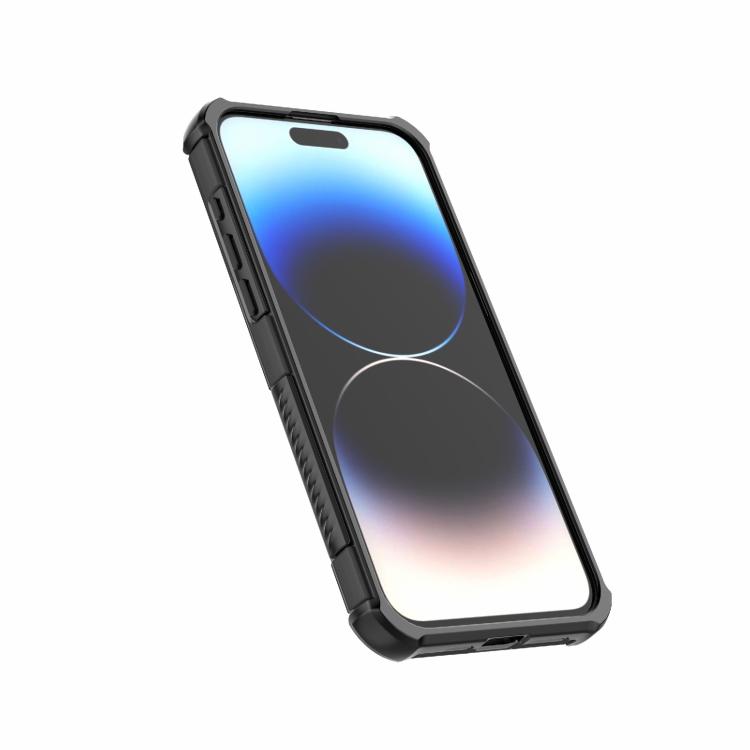 For iPhone 15 Pro Max Skin-friendly Magnetic PC + TPU Hybrid Shockproof Phone Case