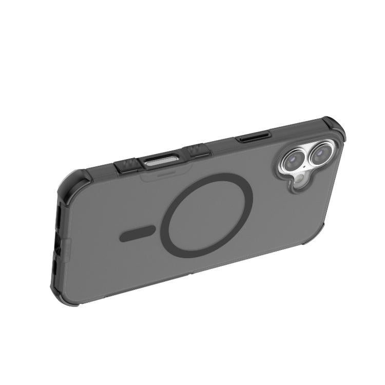 For iPhone 16 Plus Skin-friendly Magnetic PC + TPU Hybrid Shockproof Phone Case