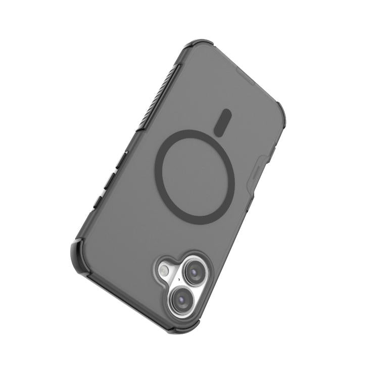 For iPhone 16 Plus Skin-friendly Magnetic PC + TPU Hybrid Shockproof Phone Case
