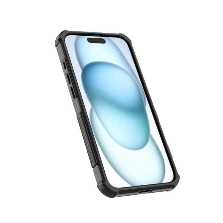 For iPhone 16 Plus Skin-friendly Magnetic PC + TPU Hybrid Shockproof Phone Case