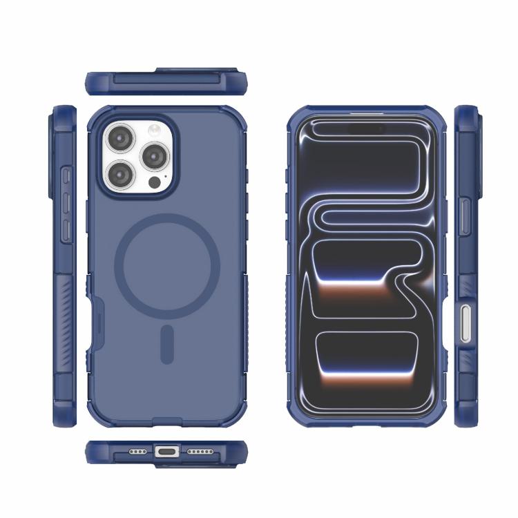 For iPhone 16 Pro Max Skin-friendly Magnetic PC + TPU Hybrid Shockproof Phone Case