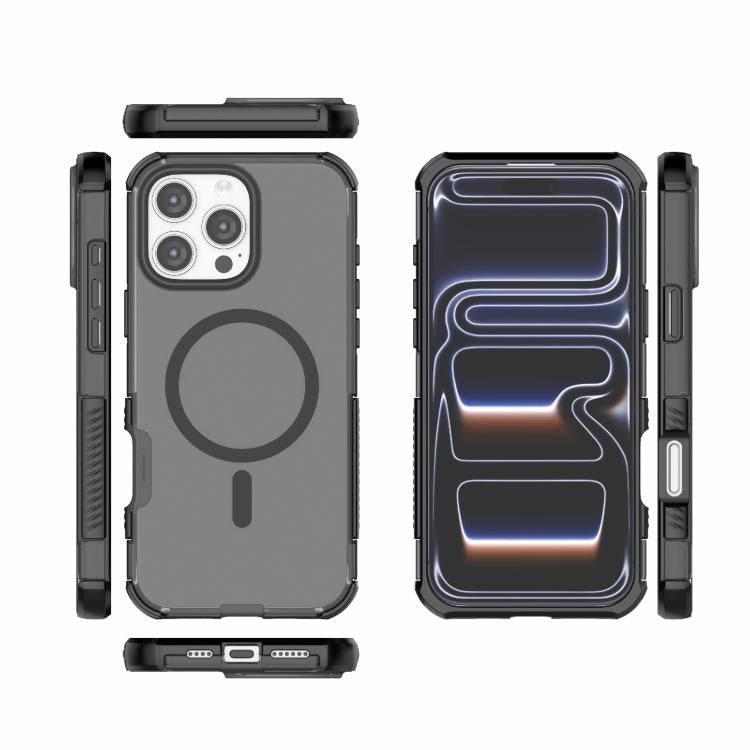 For iPhone 16 Pro Max Skin-friendly Magnetic PC + TPU Hybrid Shockproof Phone Case