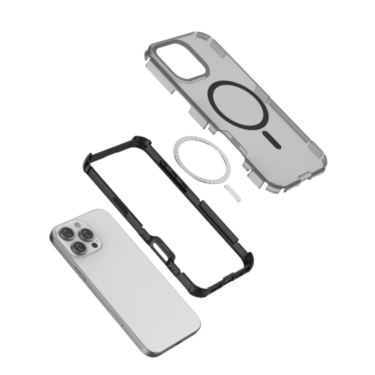For iPhone 16 Pro Skin-friendly Magnetic PC + TPU Hybrid Shockproof Phone Case