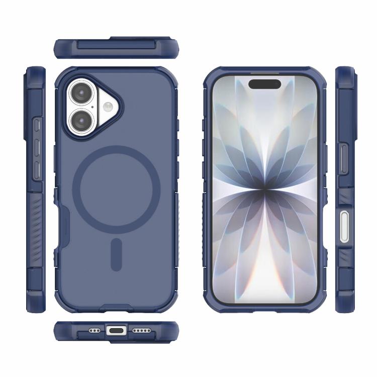 For iPhone 17 Skin-friendly Magnetic PC + TPU Hybrid Shockproof Phone Case
