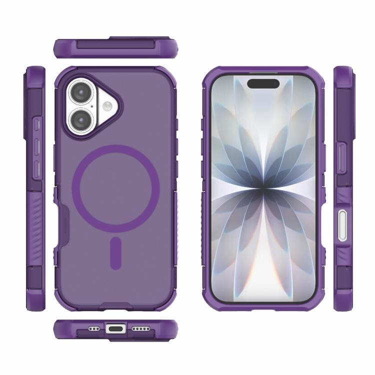 For iPhone 17 Skin-friendly Magnetic PC + TPU Hybrid Shockproof Phone Case