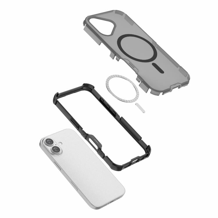 For iPhone 17 Skin-friendly Magnetic PC + TPU Hybrid Shockproof Phone Case