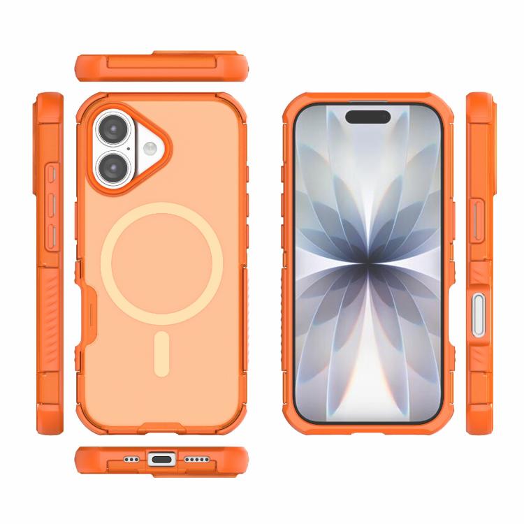 For iPhone 17 Skin-friendly Magnetic PC + TPU Hybrid Shockproof Phone Case