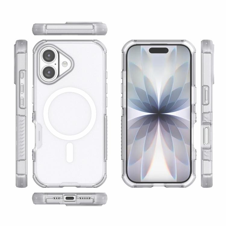 For iPhone 17 Skin-friendly Magnetic PC + TPU Hybrid Shockproof Phone Case