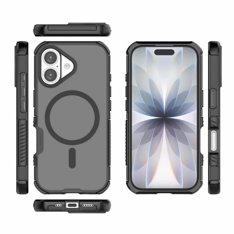 For iPhone 17 Skin-friendly Magnetic PC + TPU Hybrid Shockproof Phone Case