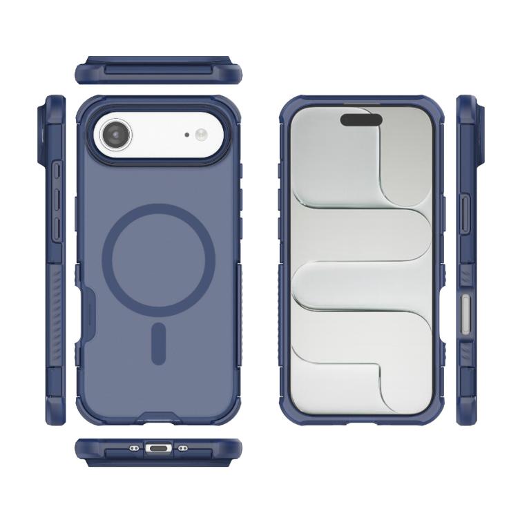 For iPhone Air Skin-friendly Magnetic PC + TPU Hybrid Shockproof Phone Case