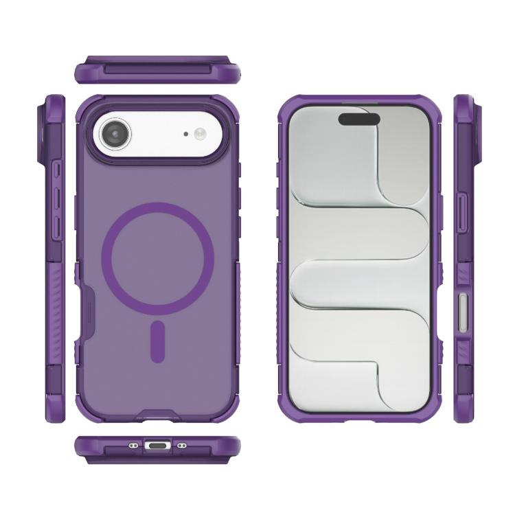 For iPhone Air Skin-friendly Magnetic PC + TPU Hybrid Shockproof Phone Case