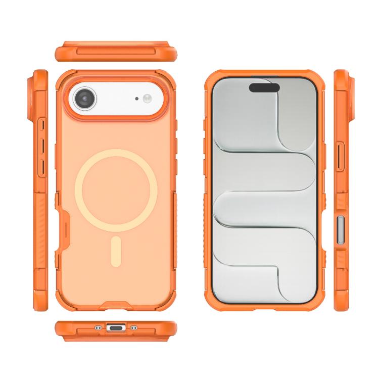 For iPhone Air Skin-friendly Magnetic PC + TPU Hybrid Shockproof Phone Case