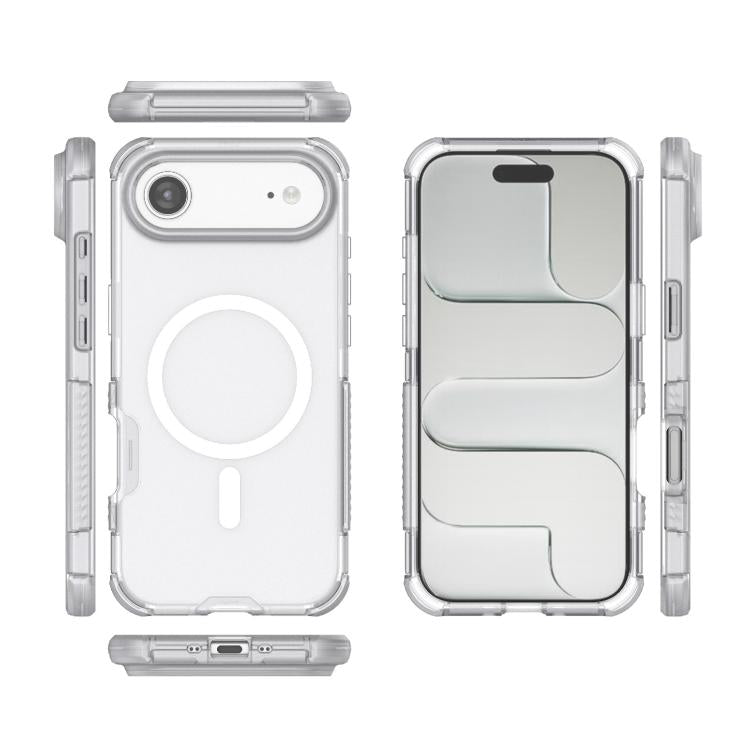 For iPhone Air Skin-friendly Magnetic PC + TPU Hybrid Shockproof Phone Case