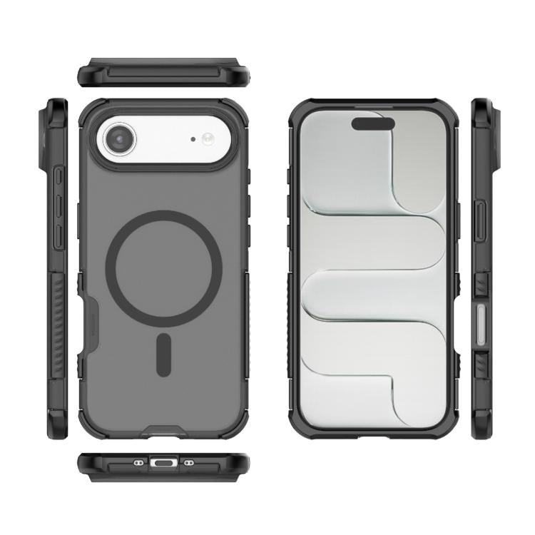 For iPhone Air Skin-friendly Magnetic PC + TPU Hybrid Shockproof Phone Case