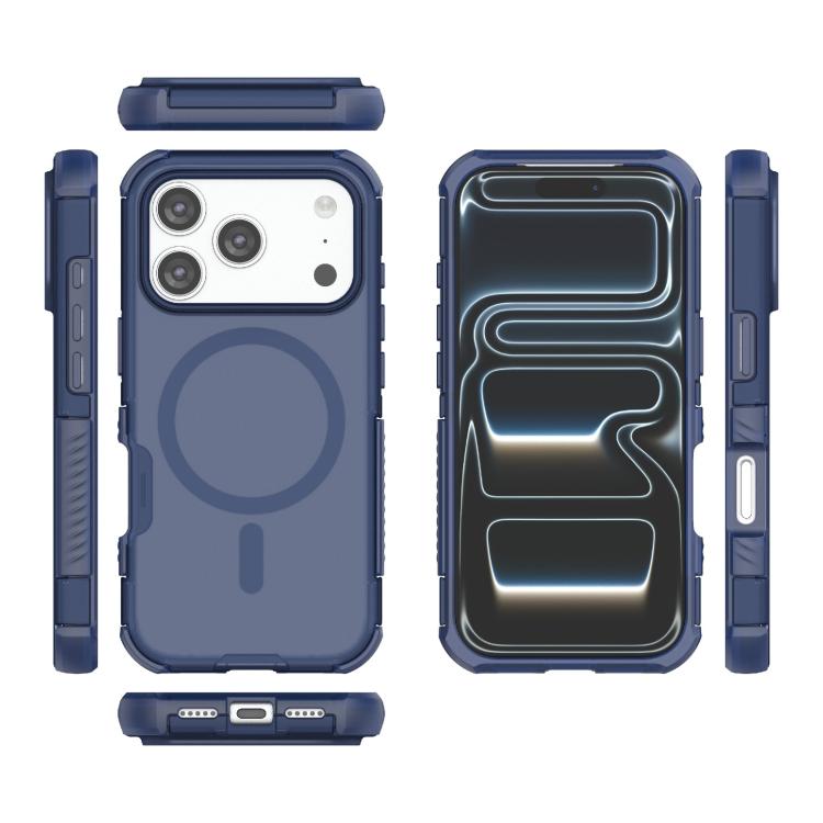 For iPhone 17 Pro Skin-friendly Magnetic PC + TPU Hybrid Shockproof Phone Case
