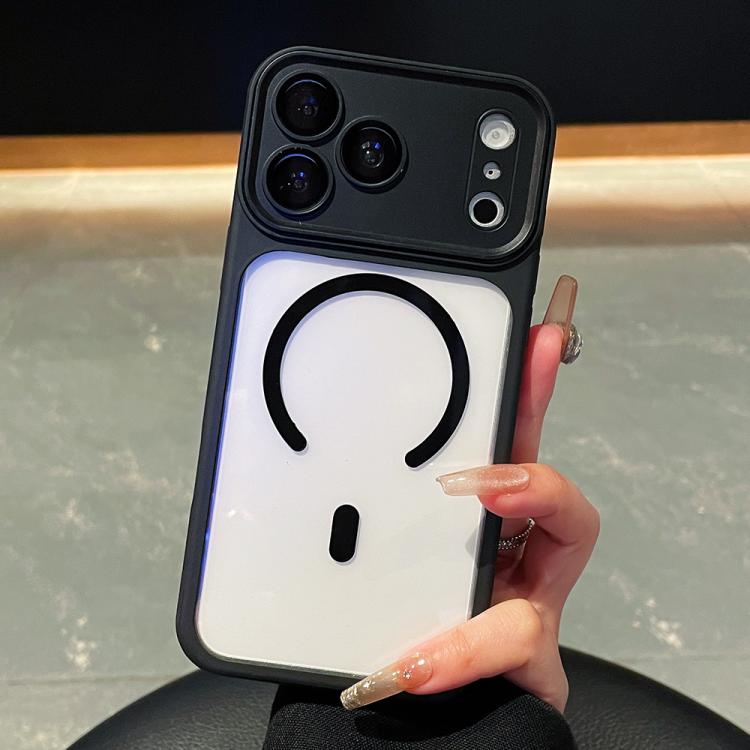 For iPhone 17 Pro Electroplated Camera Full Coverage Magnetic Transparent Phone Case