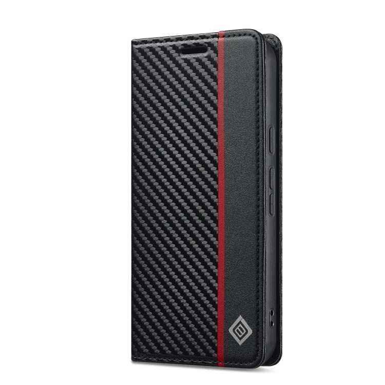 For Google Pixel 10a LC.IMEEKE Carbon Fiber Leather Phone Case
