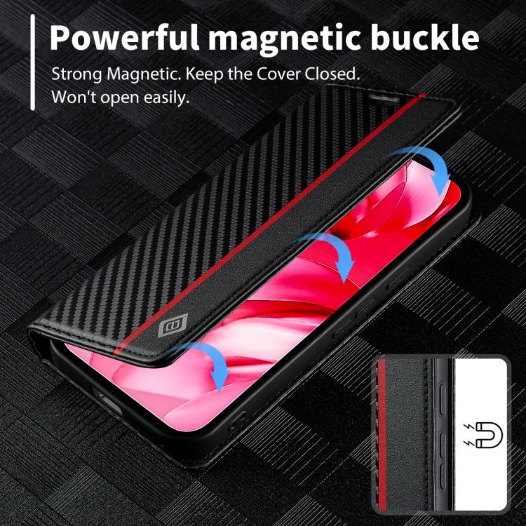 For Google Pixel 10a LC.IMEEKE Carbon Fiber Leather Phone Case