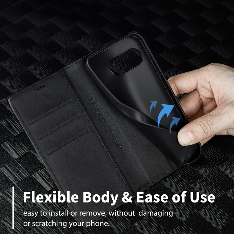 For Google Pixel 10a LC.IMEEKE Carbon Fiber Leather Phone Case