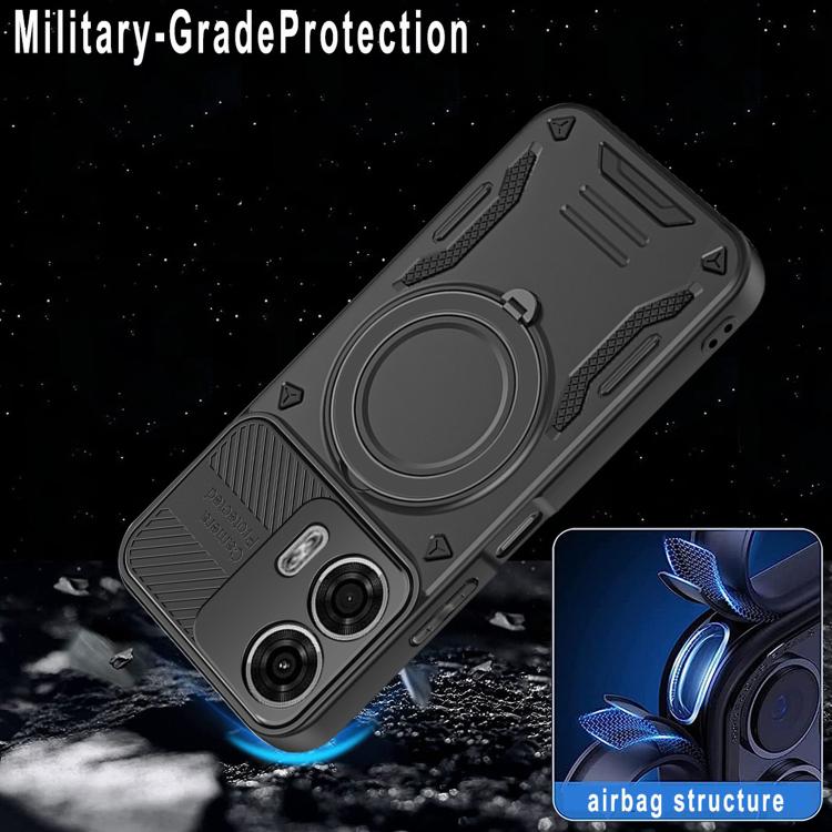 For Motorola Moto G24 / G04 MagSafe 2 in 1 TPU Phone Case with Rotating Holder