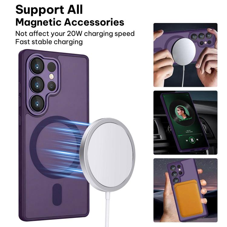 For Samsung Galaxy S26 Ultra 5G XDcase Skin Feel Magnetic Frosted Phone Case with Lens Film