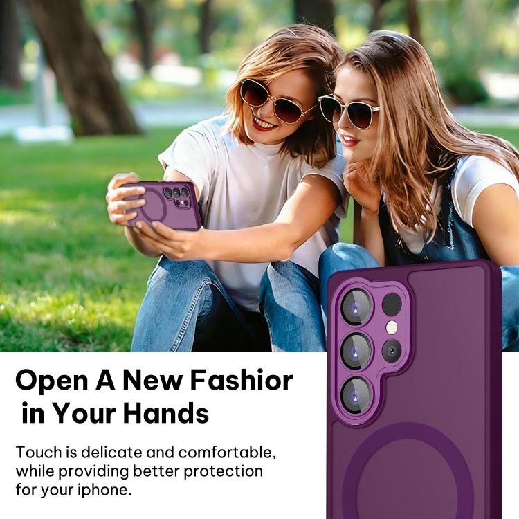 For Samsung Galaxy S26 Ultra 5G XDcase Skin Feel Magnetic Frosted Phone Case with Lens Film