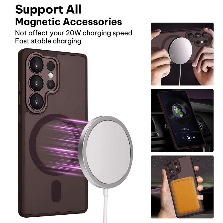 For Samsung Galaxy S26 Ultra 5G XDcase Skin Feel Magnetic Frosted Phone Case with Lens Film
