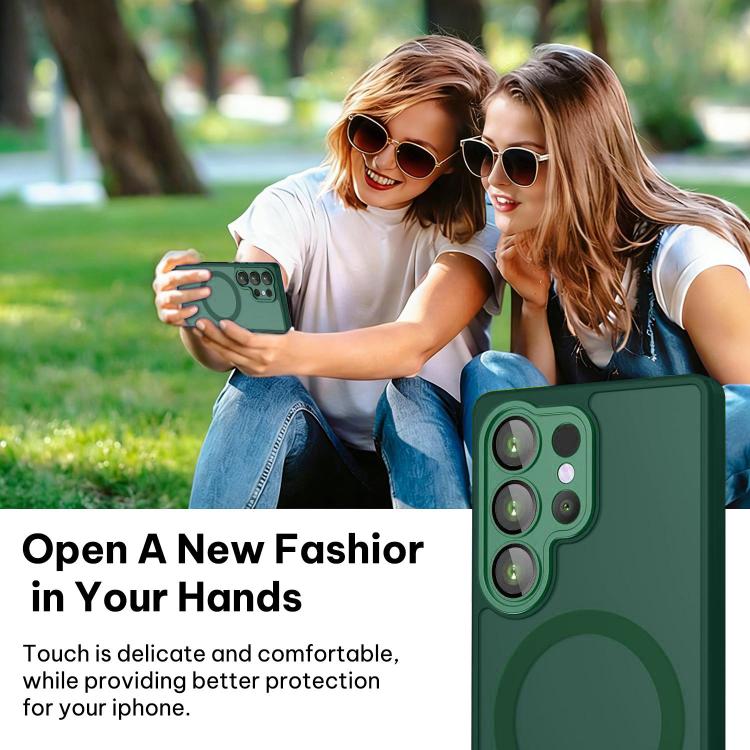 For Samsung Galaxy S26 Ultra 5G XDcase Skin Feel Magnetic Frosted Phone Case with Lens Film