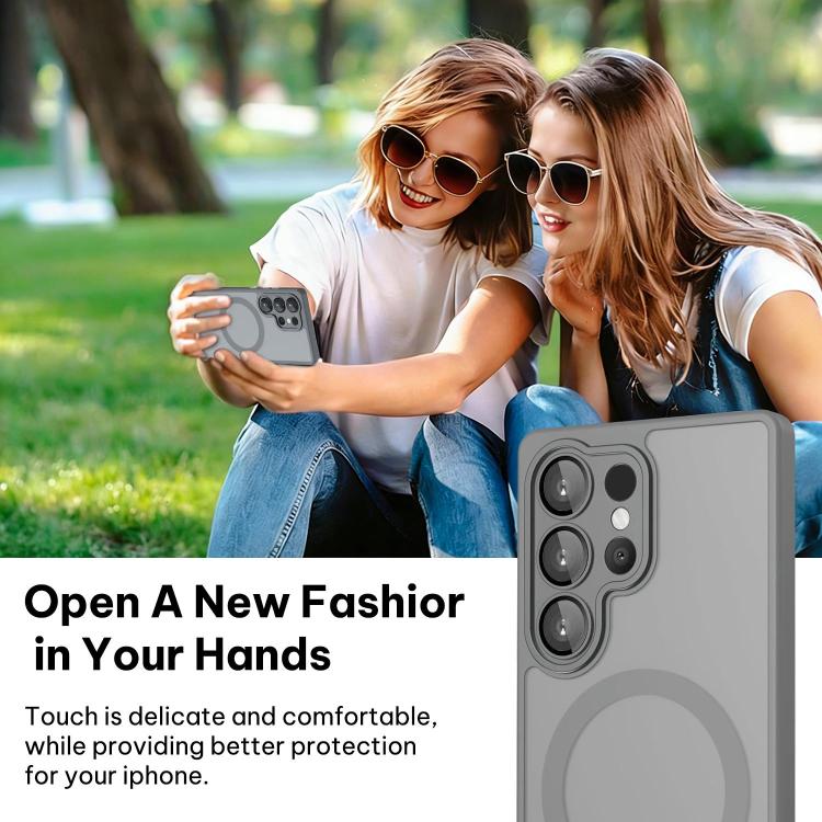 For Samsung Galaxy S26 Ultra 5G XDcase Skin Feel Magnetic Frosted Phone Case with Lens Film