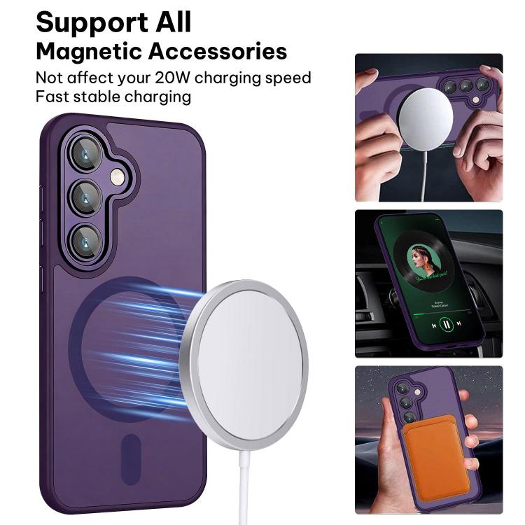 For Samsung Galaxy S26+ 5G XDcase Skin Feel Magnetic Frosted Phone Case with Lens Film