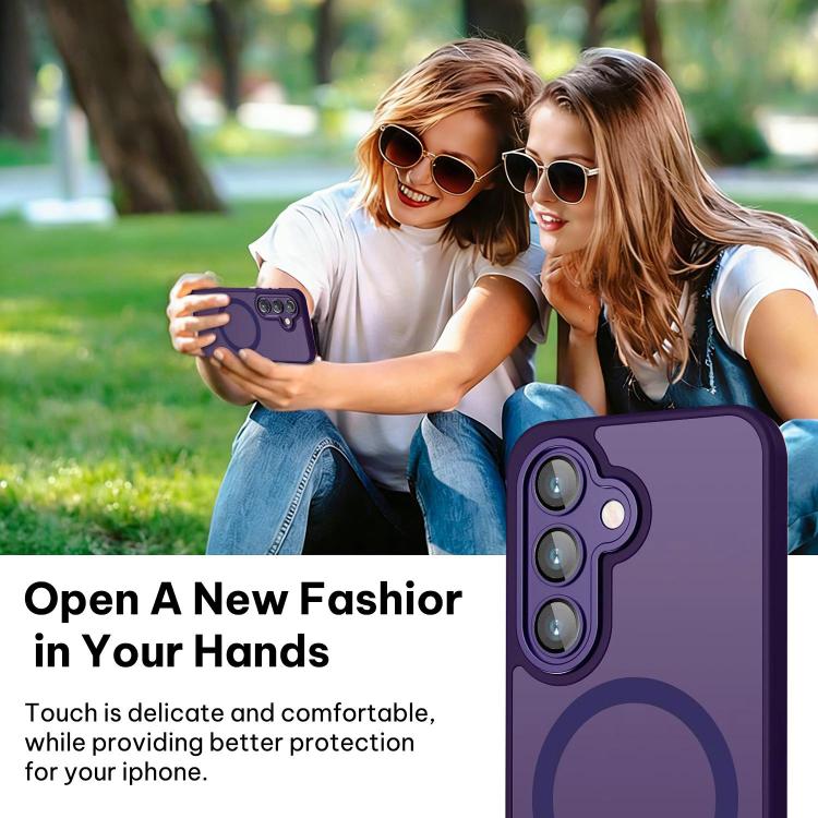 For Samsung Galaxy S26+ 5G XDcase Skin Feel Magnetic Frosted Phone Case with Lens Film