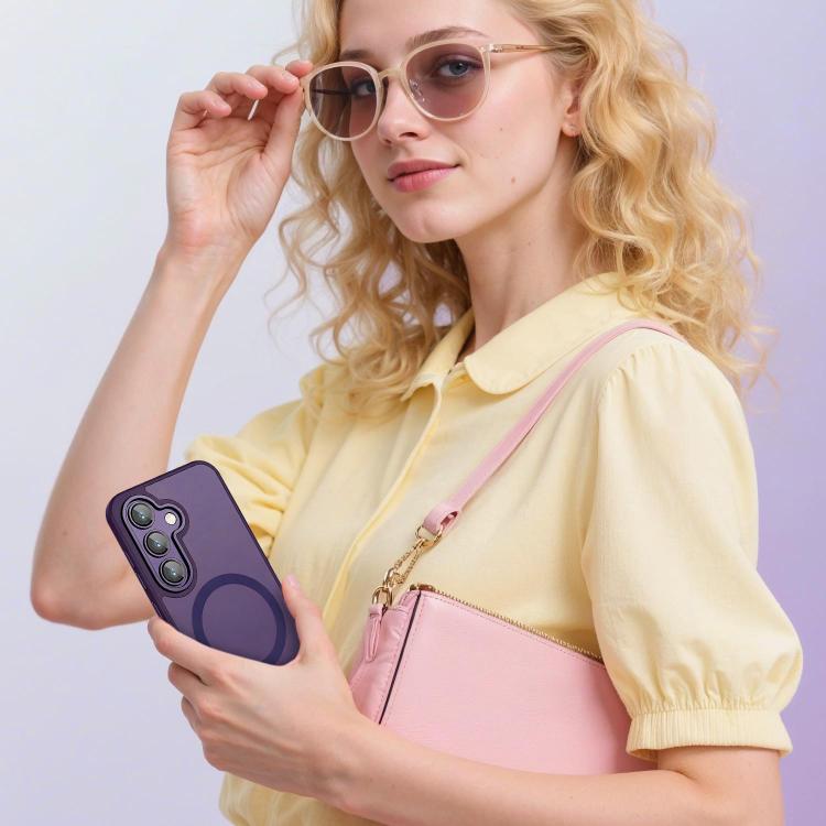 For Samsung Galaxy S26+ 5G XDcase Skin Feel Magnetic Frosted Phone Case with Lens Film