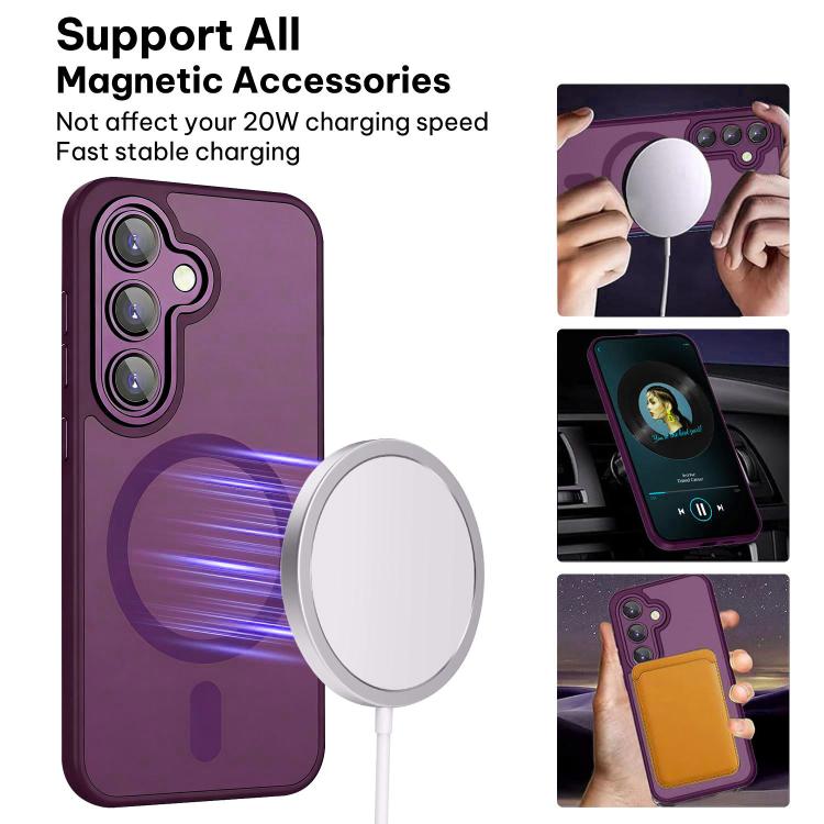 For Samsung Galaxy S26+ 5G XDcase Skin Feel Magnetic Frosted Phone Case with Lens Film