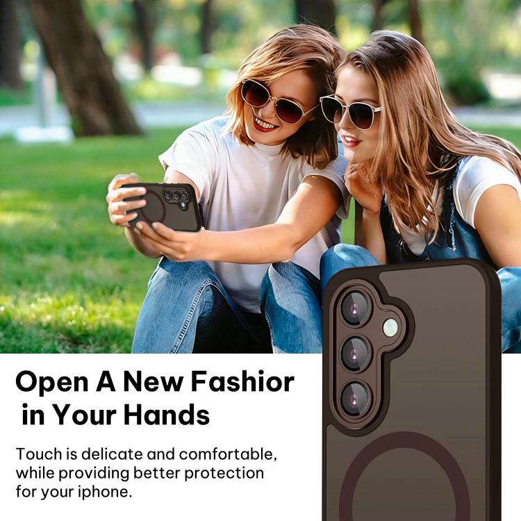 For Samsung Galaxy S26+ 5G XDcase Skin Feel Magnetic Frosted Phone Case with Lens Film