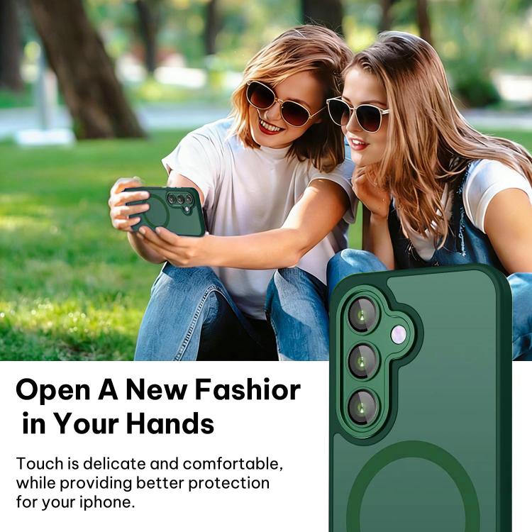 For Samsung Galaxy S26+ 5G XDcase Skin Feel Magnetic Frosted Phone Case with Lens Film
