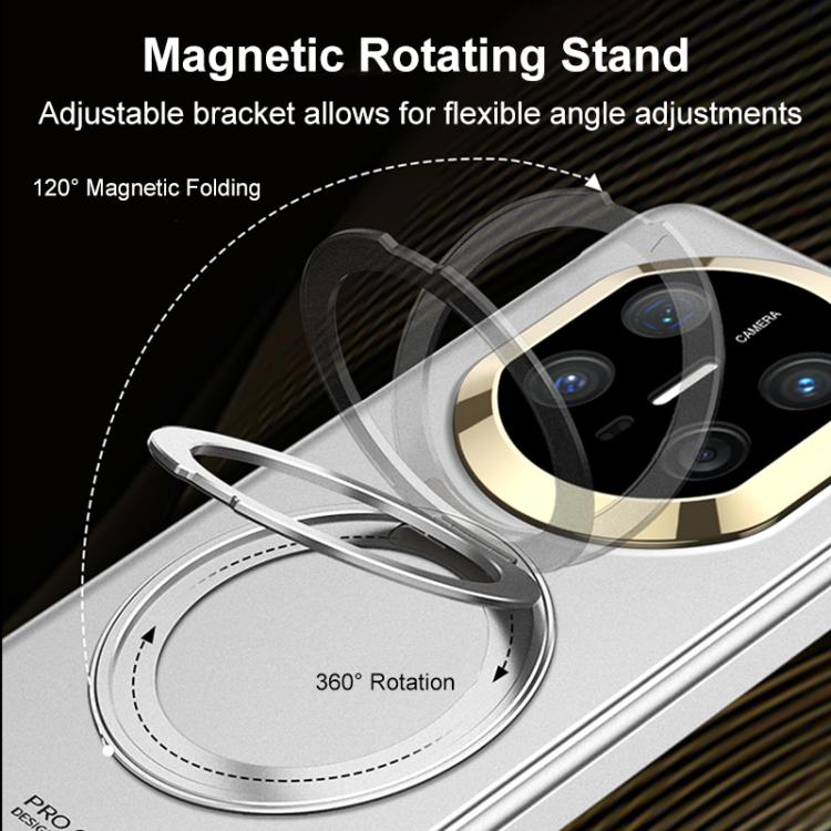 For Huawei Mate X6 GKK Dual Center Magnetic Full Coverage Phone Case with Magnetic Rotating Holder