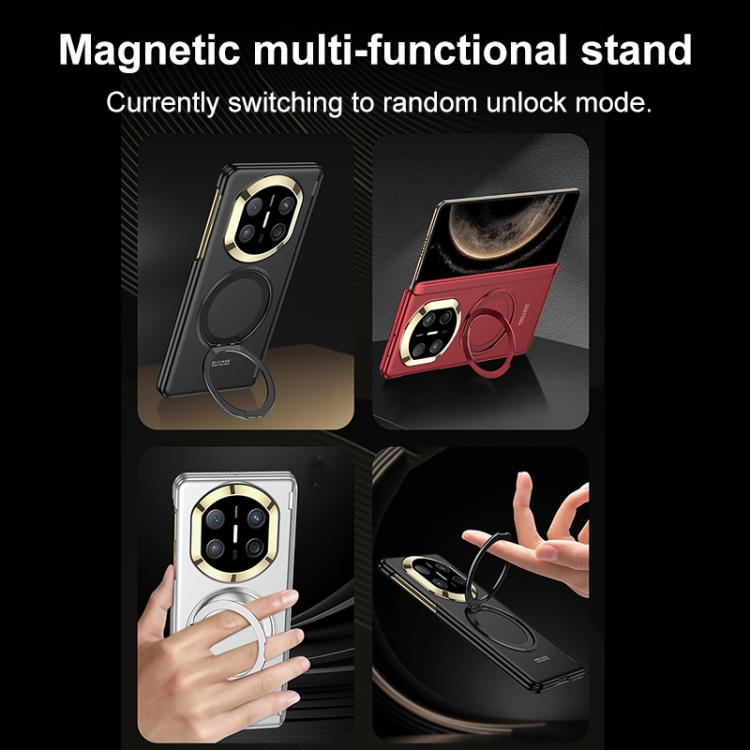 For Huawei Mate X6 GKK Dual Center Magnetic Full Coverage Phone Case with Magnetic Rotating Holder
