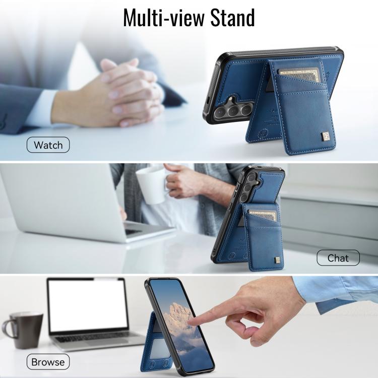For Samsung Galaxy S24 / S25 5G AutSpace A12 MagSafe Magnetic RFID Card Bag Phone Case