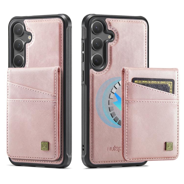 For Samsung Galaxy S26 5G AutSpace A12 MagSafe Magnetic RFID Card Bag Phone Case