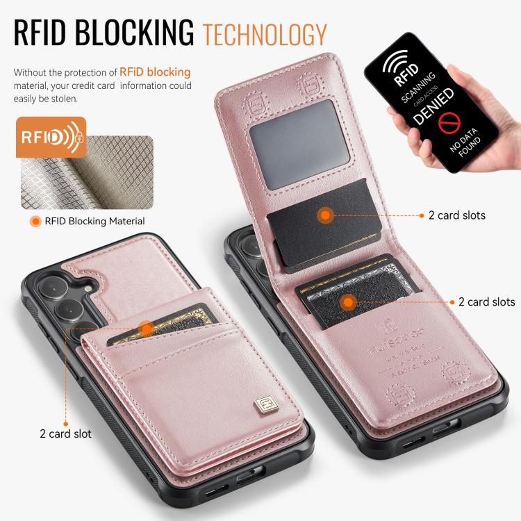 For Samsung Galaxy S26 5G AutSpace A12 MagSafe Magnetic RFID Card Bag Phone Case
